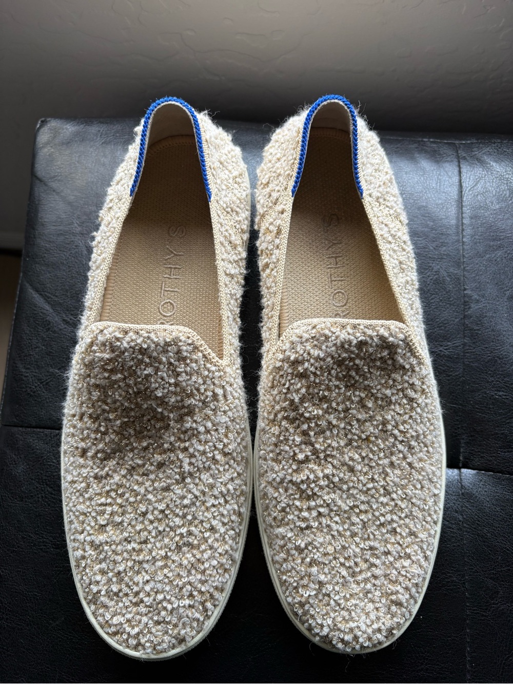 Rothy's Women's honeybun shimmer sneakers size 9